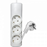 Удлинитель PROGIX PG321 3р/3м/3,5кВт/16А заземление, белый, ПВС3х1.5