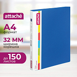 Папка на 2-х кольцах пласт. 17/32мм А4 ATTACHE F502/07 синяя Ро