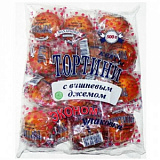 Кекс Махариши Тортини с вишневым джемом, 500гр