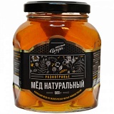 Мед Медовые Вечера Разнотравье натуральный, стекло, 500г