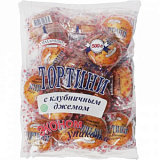 Кекс Махариши Тортини с клубничным джемом, 500гр