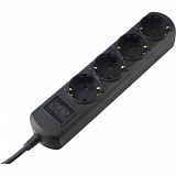 Удлинитель Power Cube 7м, 4р, без выкл., 10А черн. (PC-1B-7M)