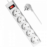 Сетевой фильтр Defender  ILS 351 1,8 м, белый, 5 розеток(99351)