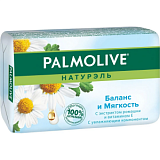 Мыло туалетное 90г PALMOLIVE Баланс и мягкость (экстракт ромашки и вит Е)