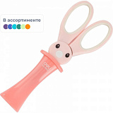 Ножницы детские Deli E6065 Magic Rabbit 135мм ТПЭ сталь ассорти блистер