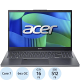 Ноутбук Acer EX215-56-738AA(NX.EHWCD.002)Core 7 150U/16Gb/512GSSD/15.6/noOS