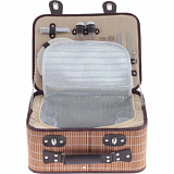 Корзина для пикника на 2 персоны с холодильным отдел, L40W32H17,5см, 800327