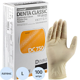 Перчатки мед. смотров. латекс н/c,н/о, текст,2хлор MANUAL DC750 (L) 50п/уп