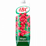 Морс АВС Клюквенный осветленный стерилиз. 1л