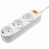Удлинитель Power Cube, 3р/1.5 м с/з выкл., 2200 Вт, 10 А(PC-2-1,5M)